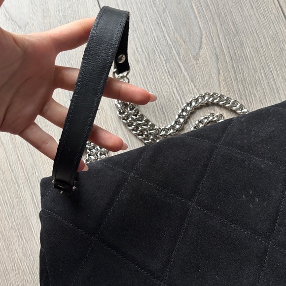 L’intervalle Quilted Suede Chain Shoulder Bag - Picture 3 of 6